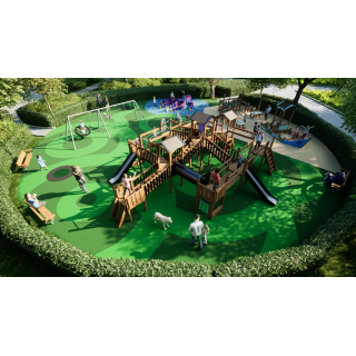 032 Wooden Playground in Blue_1649