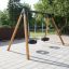 Double Tyre double swing pro hřiště ve venkovním prostředí