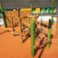 Spillikins wooden playhouse pro děti s lezeckými stěnami a lany.