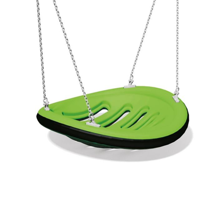 Zelená Swing Seat GBNS s kovovými řetězy