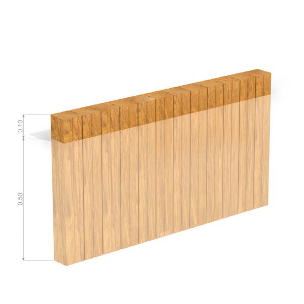 Sand edging Boards (running meter) se strukturou dřeva.