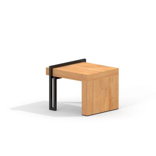Thor small bench v provedení ze dřeva a kovu