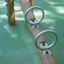 Nature Seesaw vyrobené z přírodního dřeva instalované na hřišti
