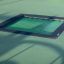 Square trampoline (150 cm) instalovaný v zemi