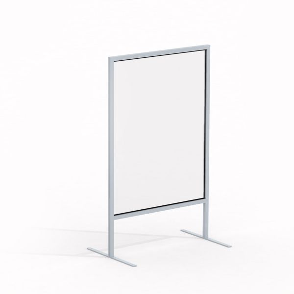 Curtain glass wall 60 x 80 cm s kovovým rámem.
