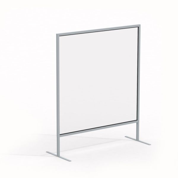 Curtain glass wall 100 x 100 cm s kovovým rámem.