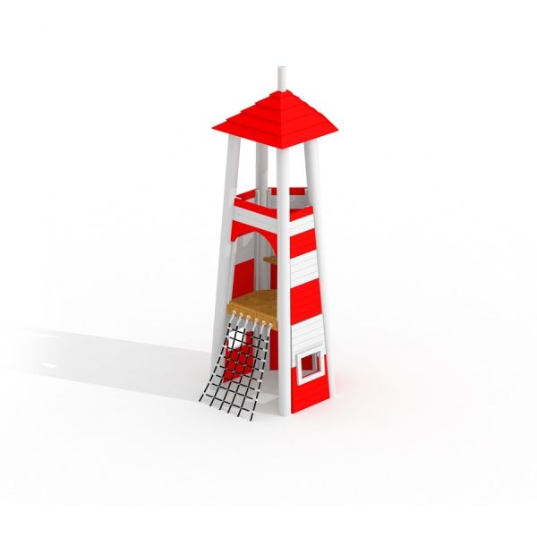 Jeden domeček Lighthouse s lezeckou sítí