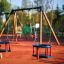 Wooden Baby double swing na hřišti