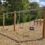 Double Robinia Swing Nature 1 + 2 (BNS 120 cm) (multiple swing) na hřišti se třemi různými s
