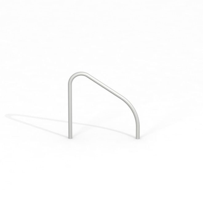 Slanted bicycle stand vyrobený z kovu pro venkovní hřišťové vybavení