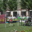 Accessible educational playset s interaktivními panely pro děti včetně uživatelů na invalidním vozíku v 