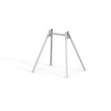 Single-seat swing frame with steel pillars