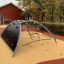 Mini Climber steel structure na hřišti s lezeckou sítí a lezeckými stěnami