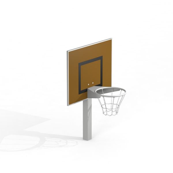 Basket produkt zobrazující basketbalový koš s deskou a sítí.