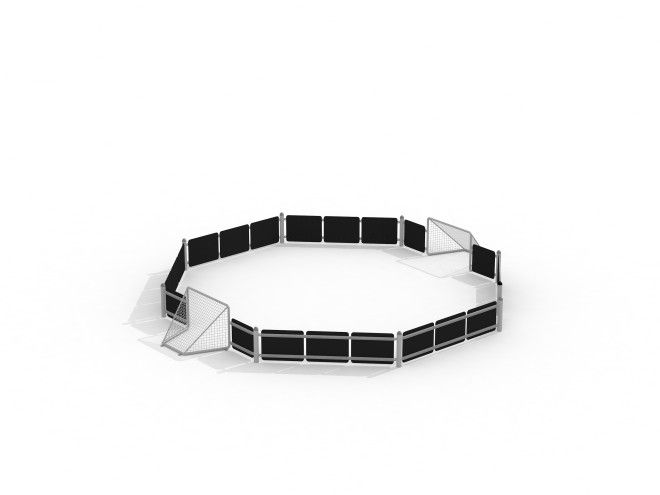 Miniarena Octagonal I - venkovní osmiúhelníkové mini fotbalové hřiště se dvěma brankami.