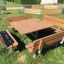 Venkovní dřevěné posezení Table & Bench Quadro.