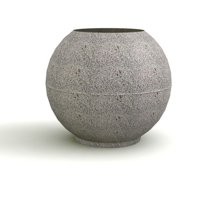 Betonový kulovitý květináč Globe.