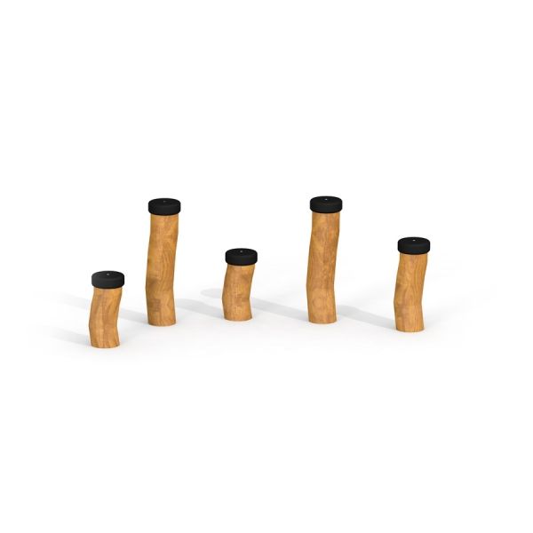 Dřevěné herní špalky Madagascar (5 pcs set)