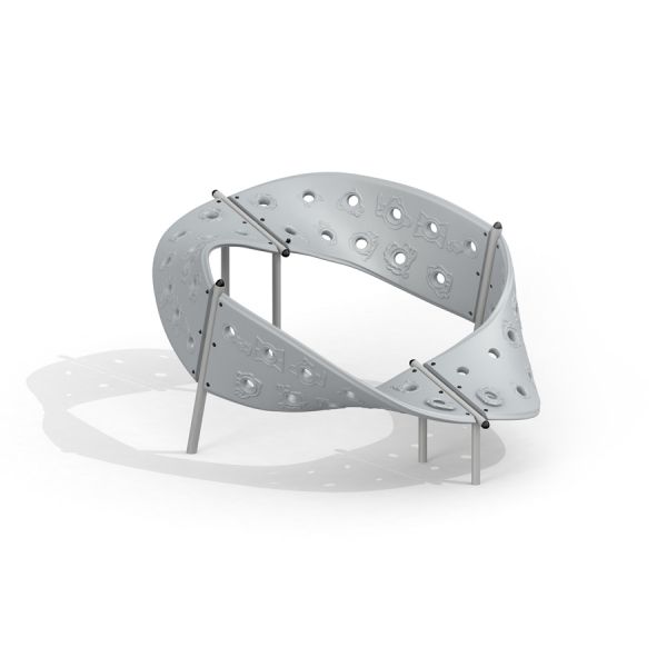 Aztec play loop steel structure na bílém pozadí