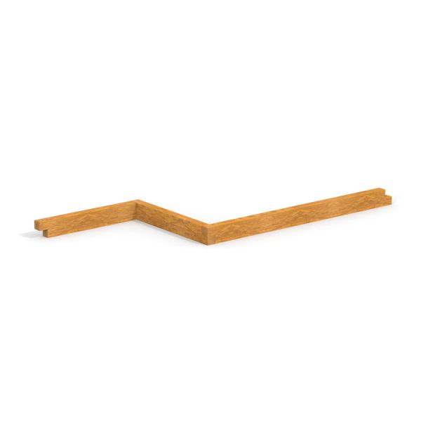Oak Beam Section (running meter) - Dřevěný rohový trám.