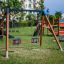 Swing Frame (double swing) na hřišti s barevnými sedátky