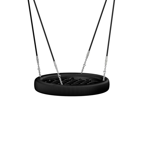 Swing seat: Bird's nest seat - černá kulatá houpačka pro dětská hřiště