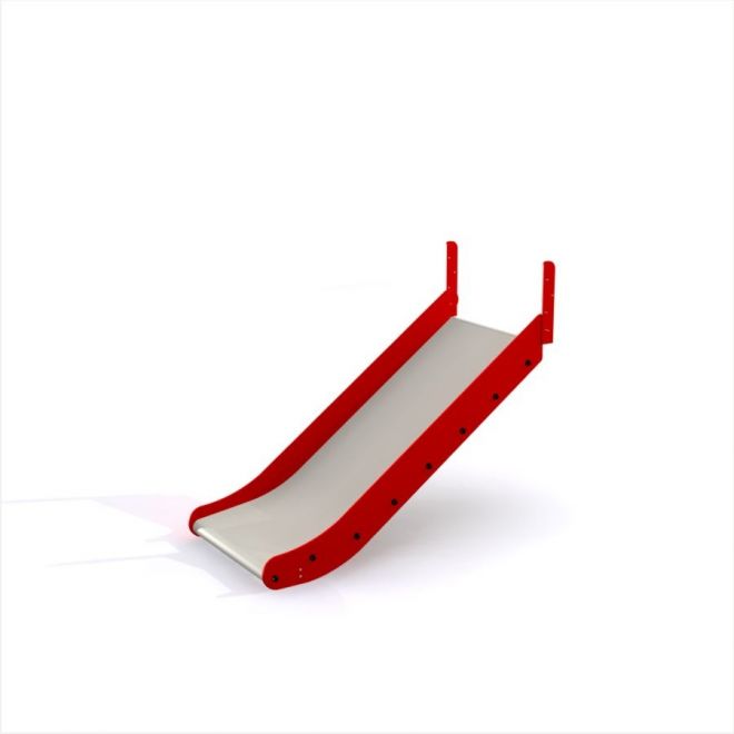 Červené a bílé Slide pro dětské hřiště.