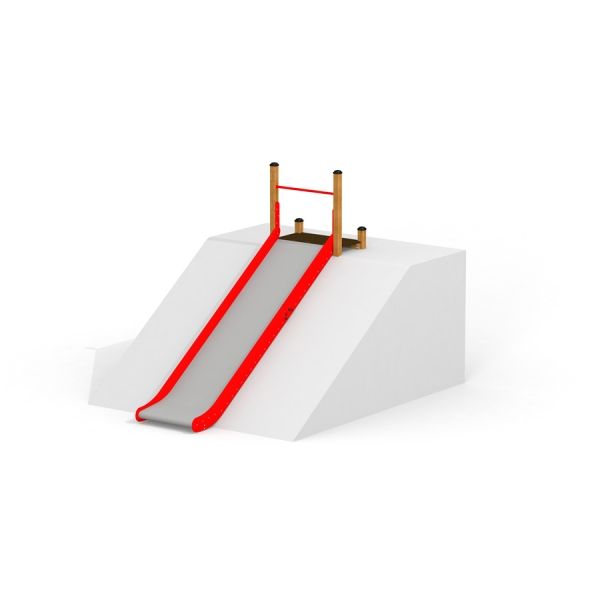 Hill Slide Wide SLW210 červená dětská skluzavka na bílé plošině