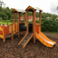 Smart playhouse with slide na hřišti