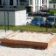 Dřevěné Sandpit v obytné části hřiště