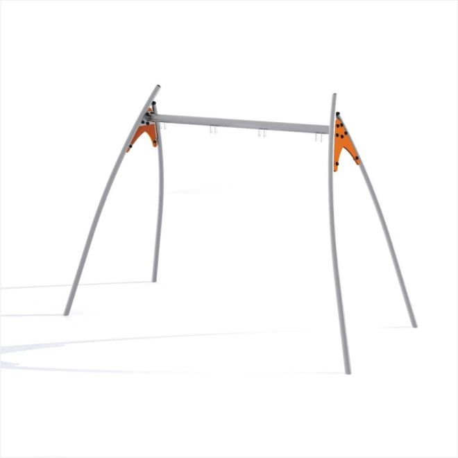 Metal Swing Frame (double swing) s oranžovými spojkami.