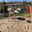 Double Swing (BNS 90cm) na pískovém hřišti.