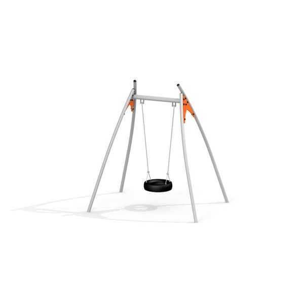 Single Swing s pneumatikovým sedátkem na robustním kovovém rámu