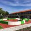 Moderní venkovní sportovní hřiště Multiarena na školním dvoře.