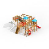 Space Station castle with slide