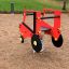Červená hračka Mini Tractor rocking pro děti na dětském hřišti