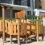 Rubik Modern Nature wooden playhouse with slide, venkovní herní konstrukce.