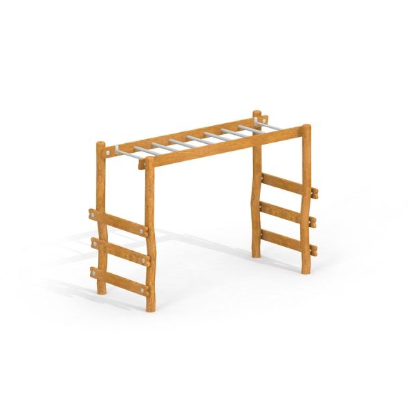 Horizontal Wooden Ladder Nature pro hřiště.