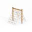 V-shape Net wooden playhouse lezecká síť s dřevěným rámem a lanovou sítí pro hřiště