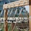V-shape Net wooden playhouse pro děti