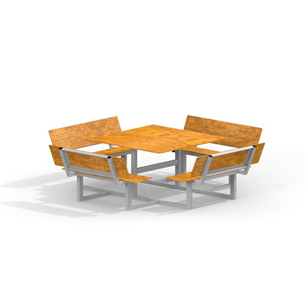 Table & Bench Quadro HPL venkovní jídelní set.