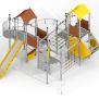 Miniaturka Fort with two towers and a slide (2)